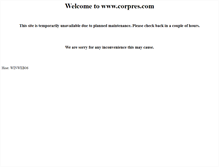 Tablet Screenshot of corpres.com